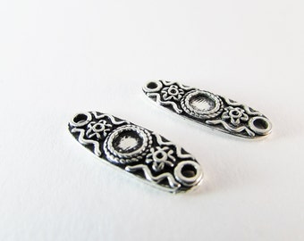 D-00371 2 Connectors for Cabochon 5mm