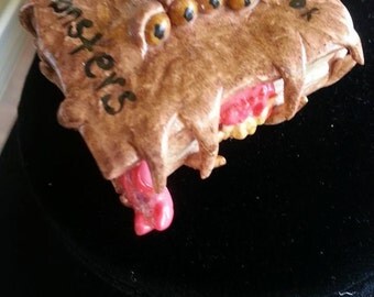 Polymer Clay Monster Book Of Monsters Pendant On Chain