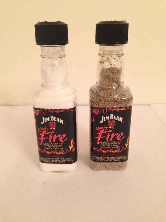 Jim Beam Fire Salt & Pepper Shaker Set