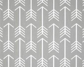 Grey Arrow Fabric by the YARD geometric upholstery home decor Premier Prints storm crafts curtains drapes pillows SHIPsFAST