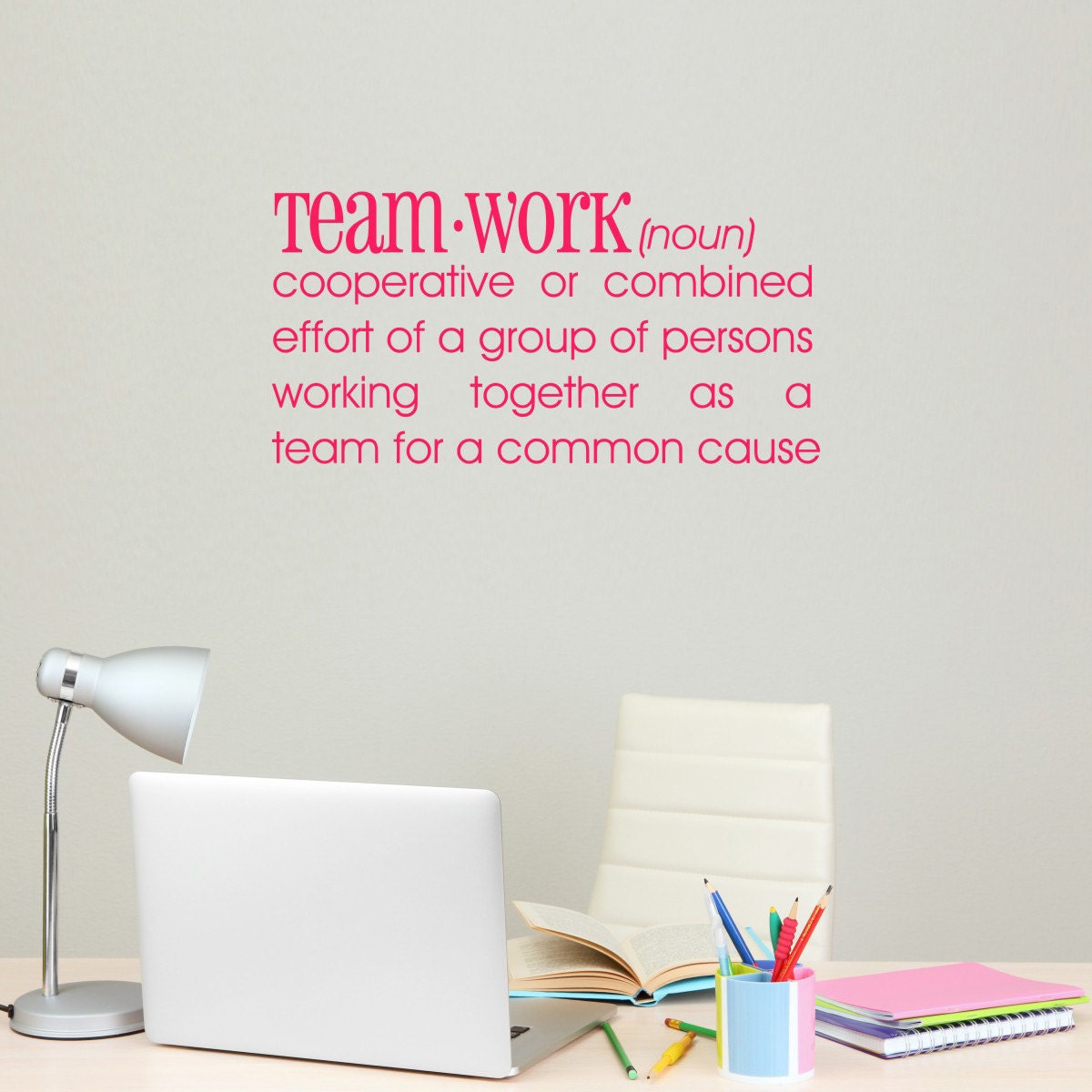 Quote Wall Decal Teamwork Definition Office Wall Sticker