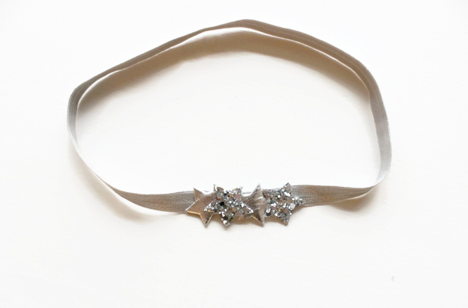 star headband silver Star Headband Glitter Star Headband