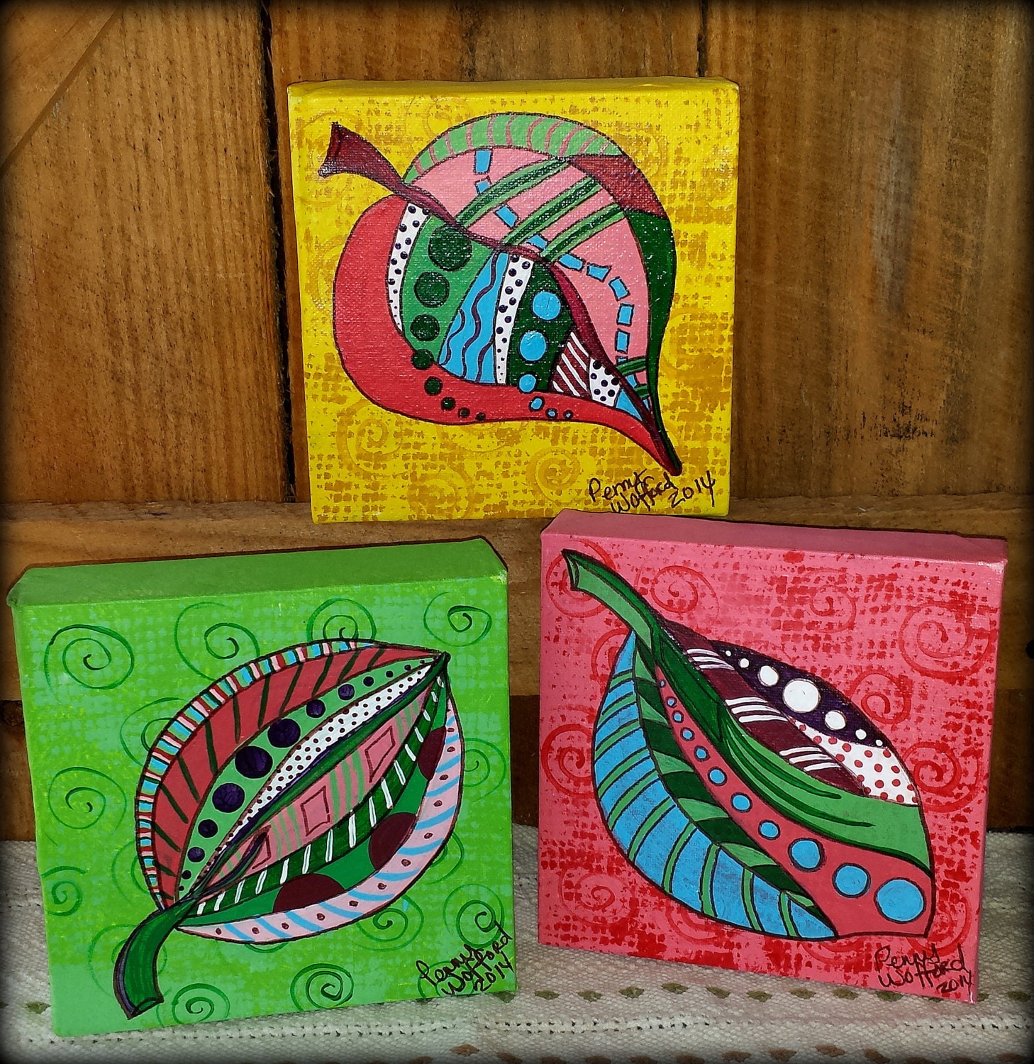 Leaf Paintings Abstract Leaves Abstract Leaf by MissPennyWhistle