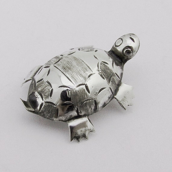 Vintage Turtle Brooch Sterling Silver By BerrysGems On Etsy