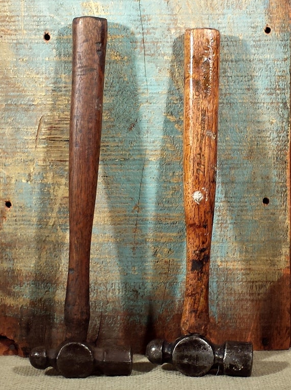 Two Vintage Ball Peen Hammers