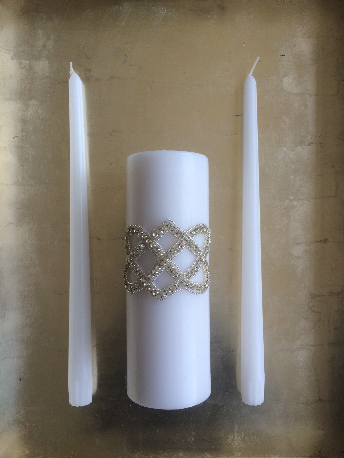 Irish Celtic Love Knot Wedding Unity Candles by Engagedbrides