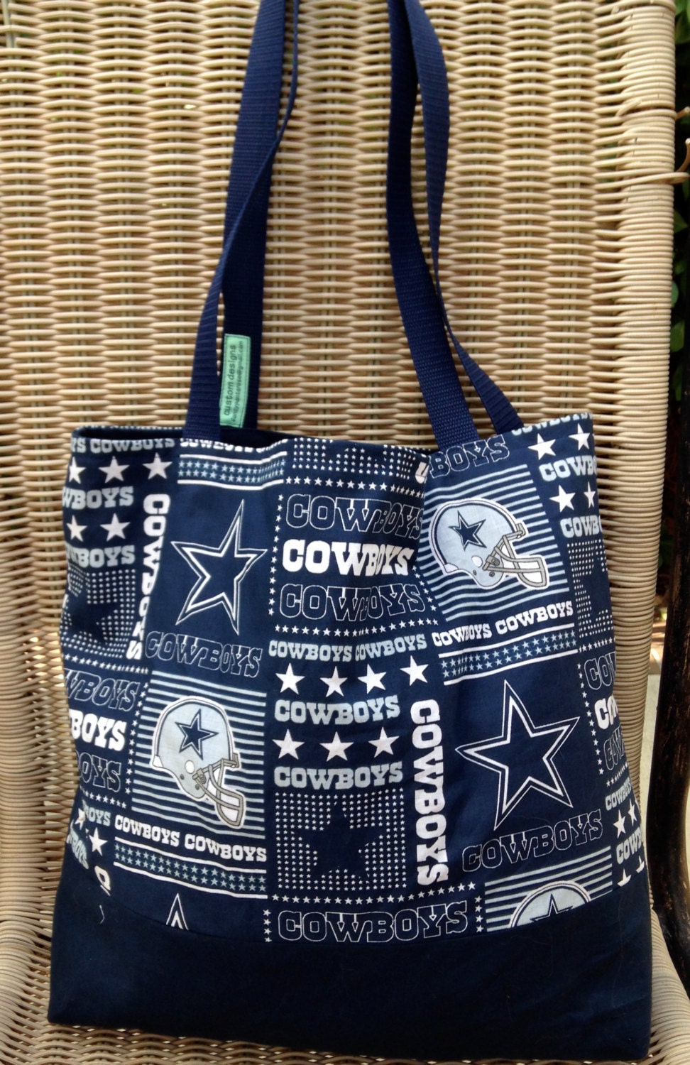 Dallas Cowboys Tote Bag Custom Purse Football Shopping Bag