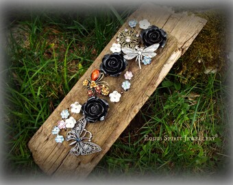 Floral fantasy rustic wired wall art