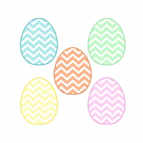 Egg Clip Art Chevron Egg Clipart Cute Easter Clip Art Digital