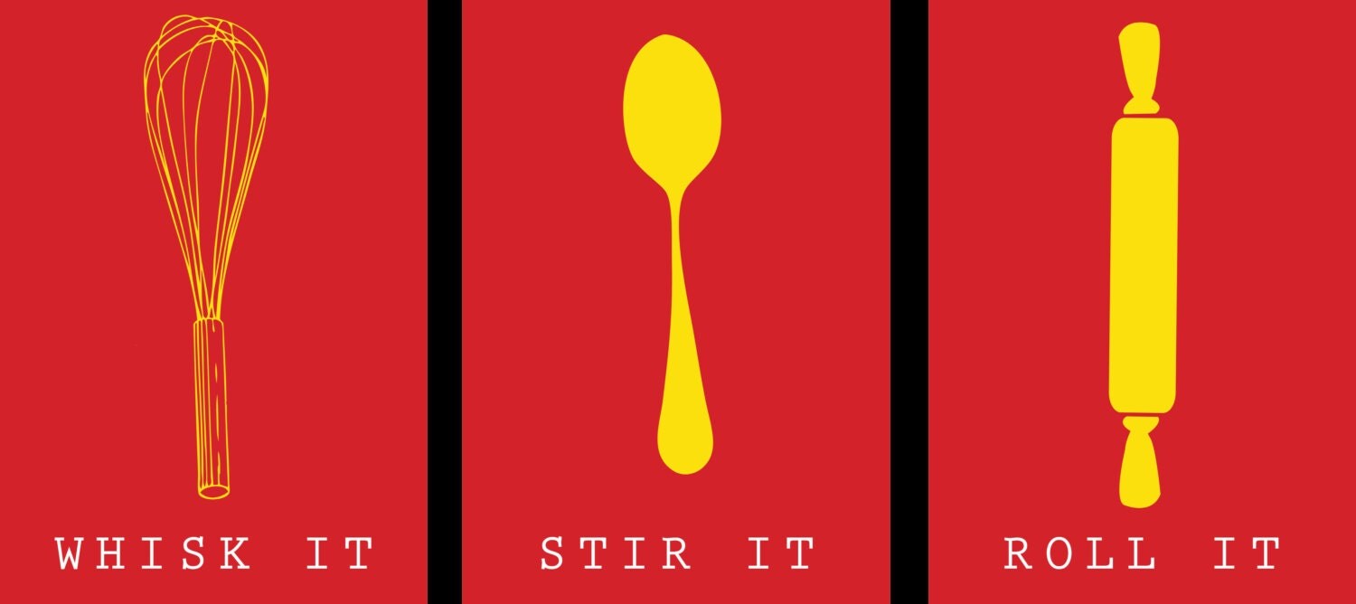 Kitchen posters full set by LydiaDesigner on Etsy