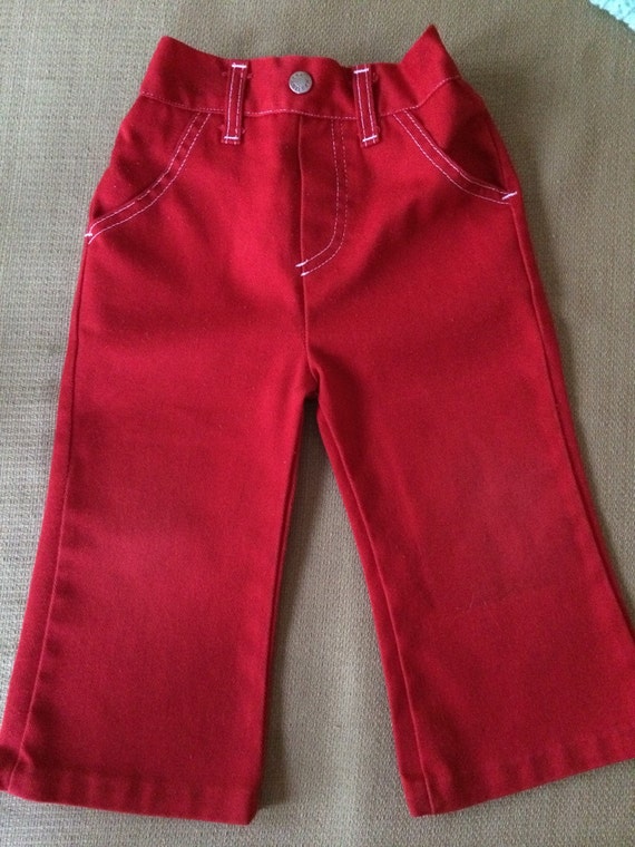 Red Healthtex pants size 3T for boy or girl.