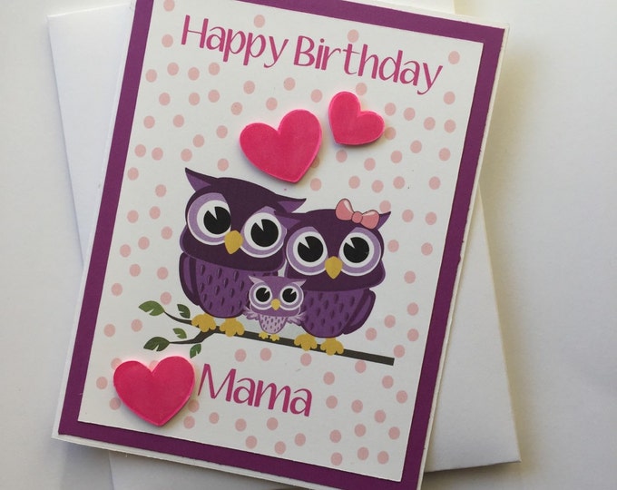 Happy Birthday Mama/Stationary/ Happy Birthday CardCustomizable Greeting Card/Blank Card