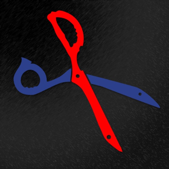 Items similar to Kill la Kill inspired Rending Scissors vinyl decal on Etsy