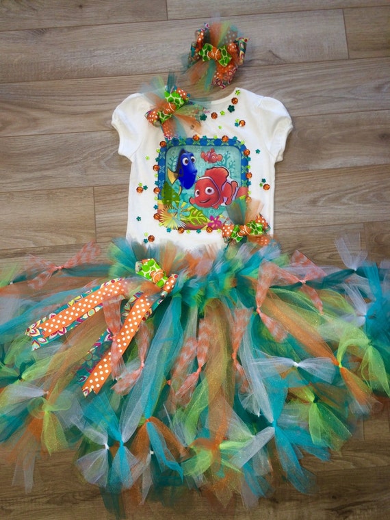 finding nemo inspired birthday party tutu set disney your finding nemo inspired birthday party tutu set disney your