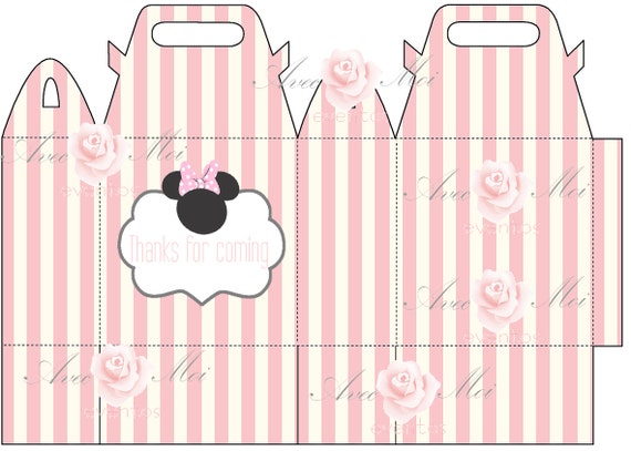 Minnie Mouse Printable Box Template High Quality Printable