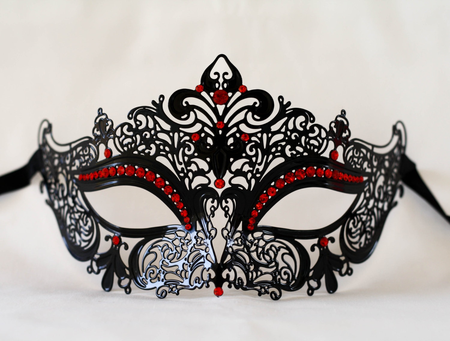 Masquerade mask laser cut metal black masquerade mask with