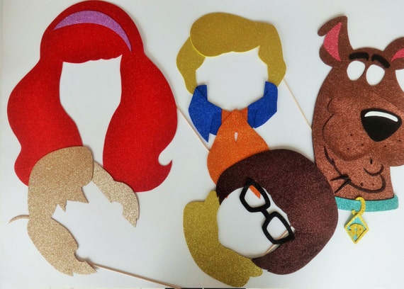 Photo booth props inspired by Scooby Doo by weddingphotobooth