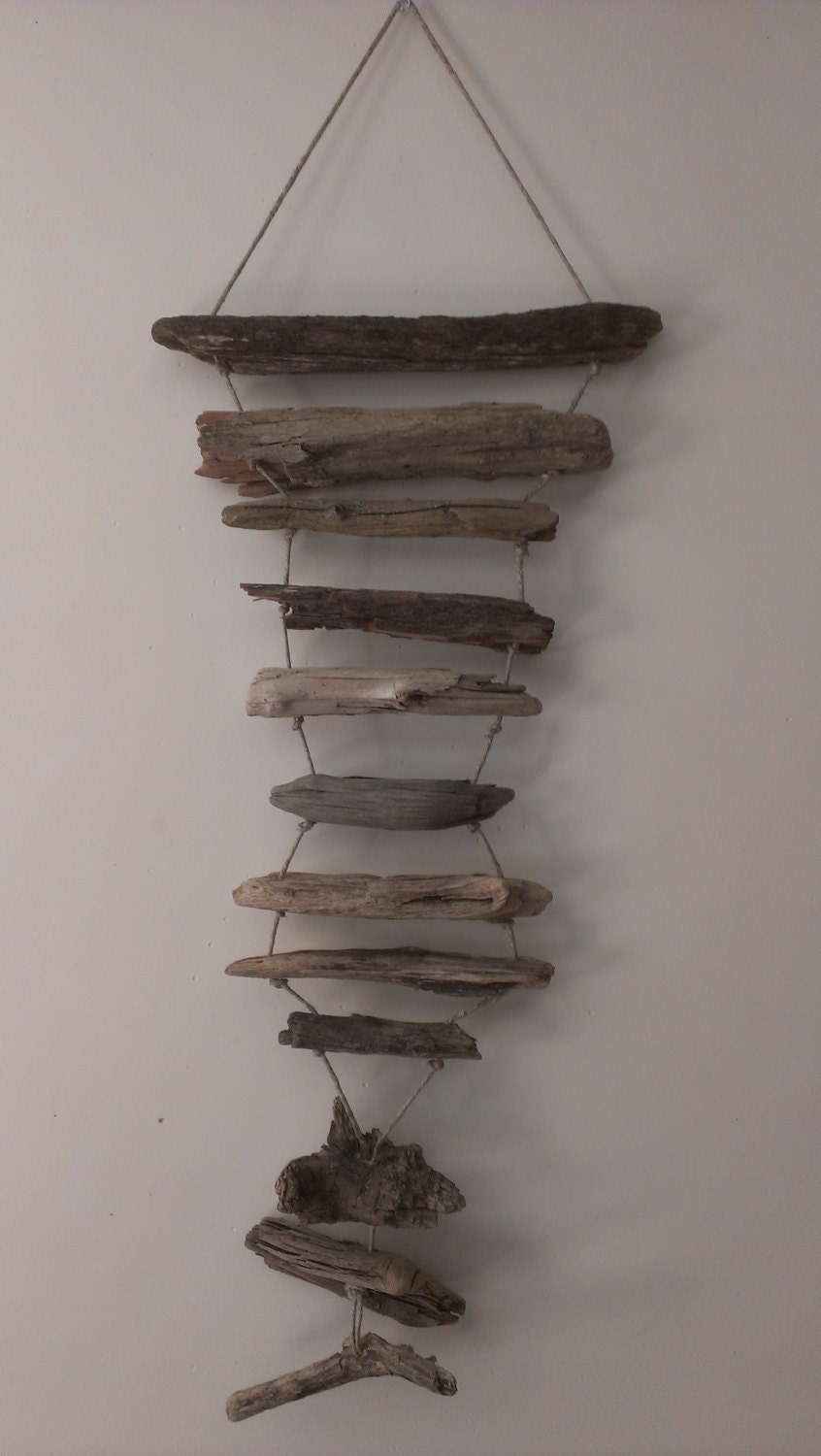 Driftwood Wall Hanging by Yourpieceofthebeach on Etsy