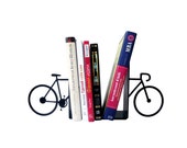 Bookends Bicycle FREE shipping metal black storage organize by Pinxi