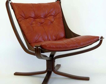 Falcon Bentwood and Leather Chair - Sigurd Ressel