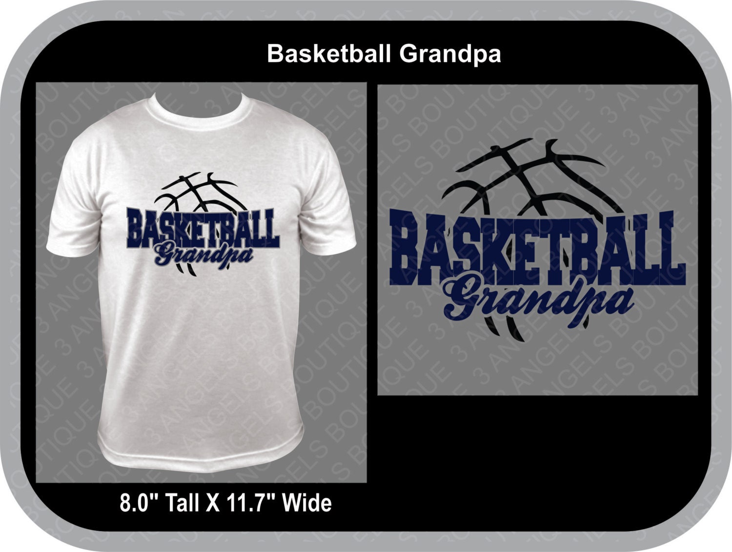 Basketball Grandpa SVG Cutter Design INSTANT DOWNLOAD