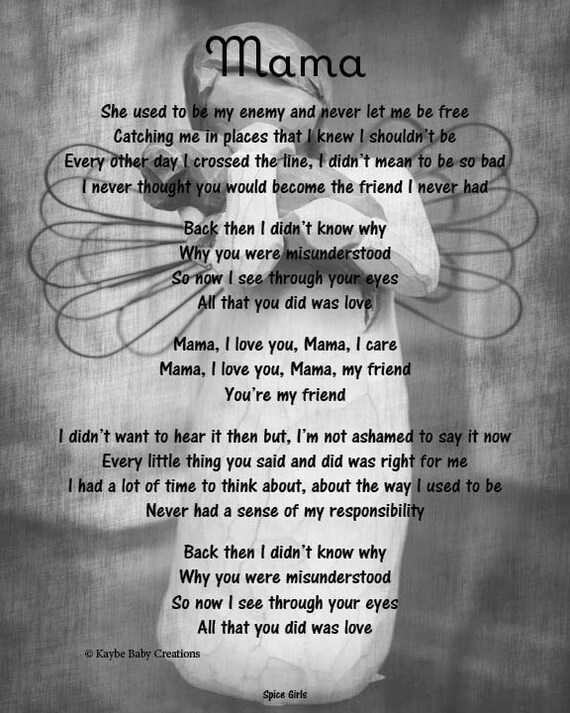 Items similar to DIGITAL DOWNLOAD MAMA // Mother's Day // Mom // Angel