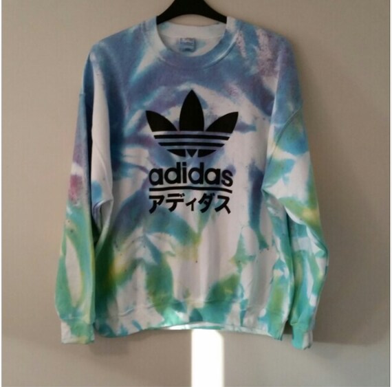 tie dye adidas sweatshirt