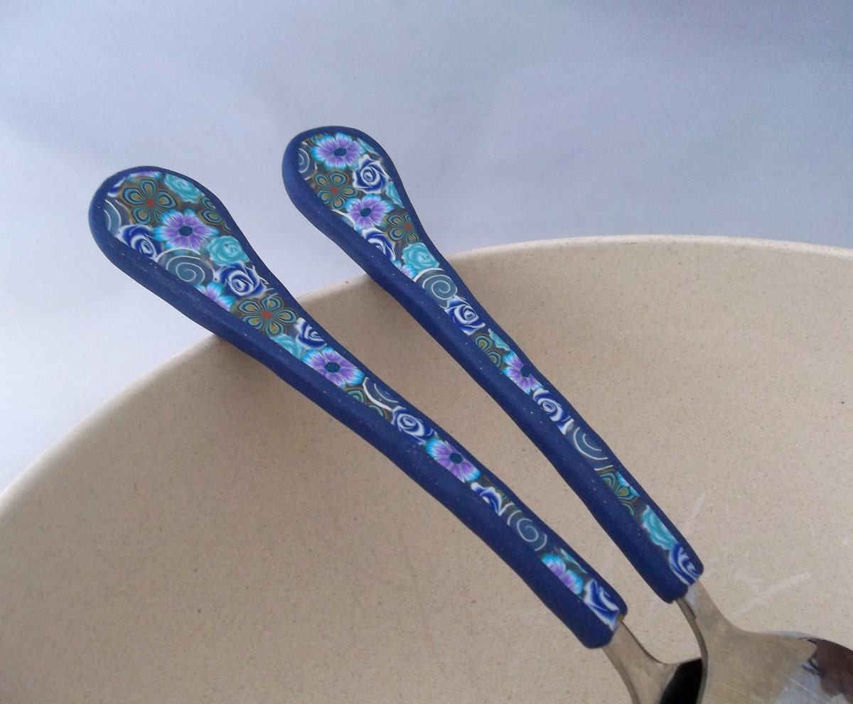 Serving Spoon Spoon set Decorative spoons by DevarimYafimo