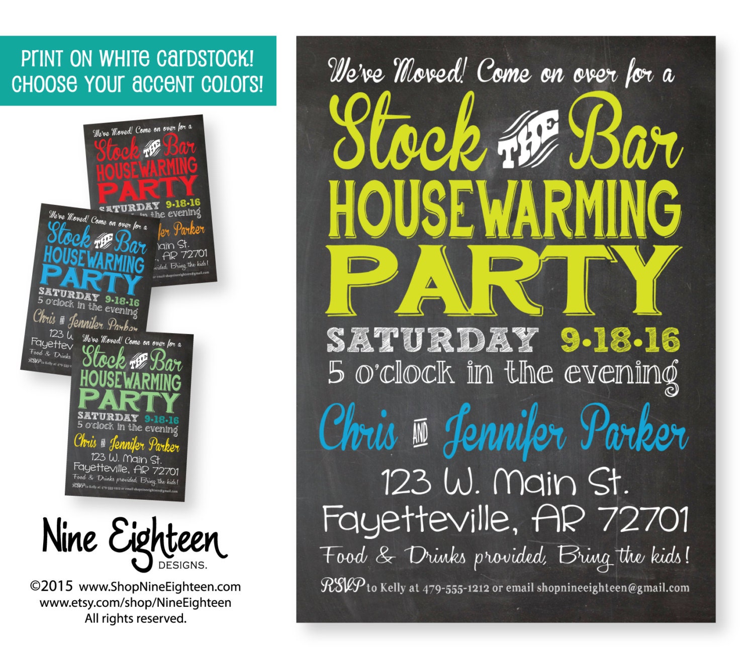 Stock The Bar Party Invitations 10