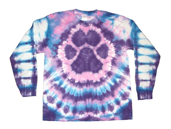 how to make paw print tie dye shirt