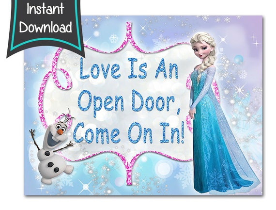 Frozen Birthday sign Frozen printables 8x10 printables