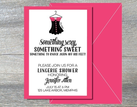 Printable Lingerie Shower Invitations 8