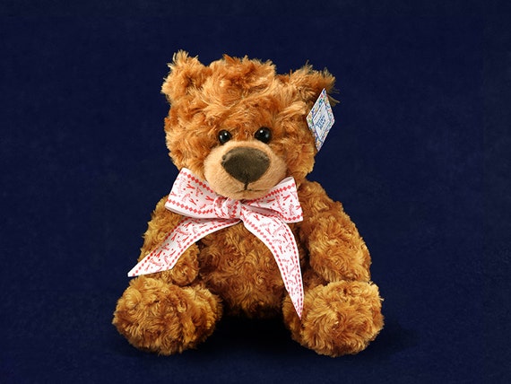 red ribbon bear