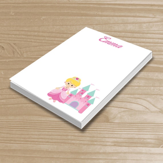 Personalized Kids' Notepad Princess Notepad for Girls