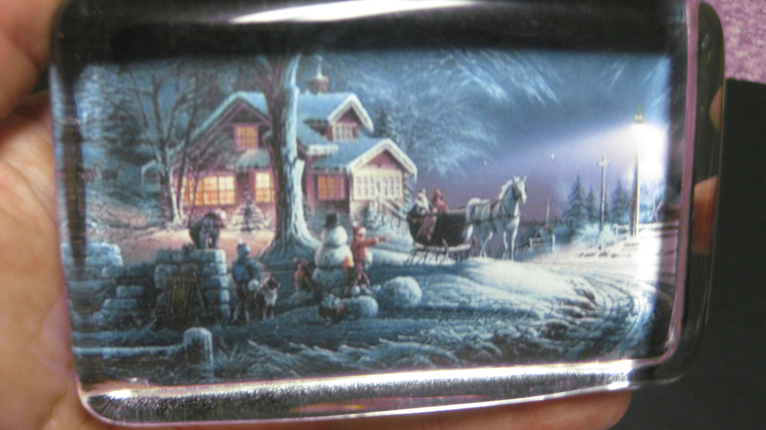 Terry Redlin holiday classics paperweights new in time for christmas