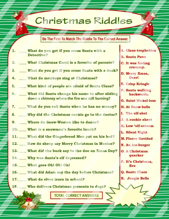 Christmas Carol Picture Riddles Answers 12 Best Images of Riddles And