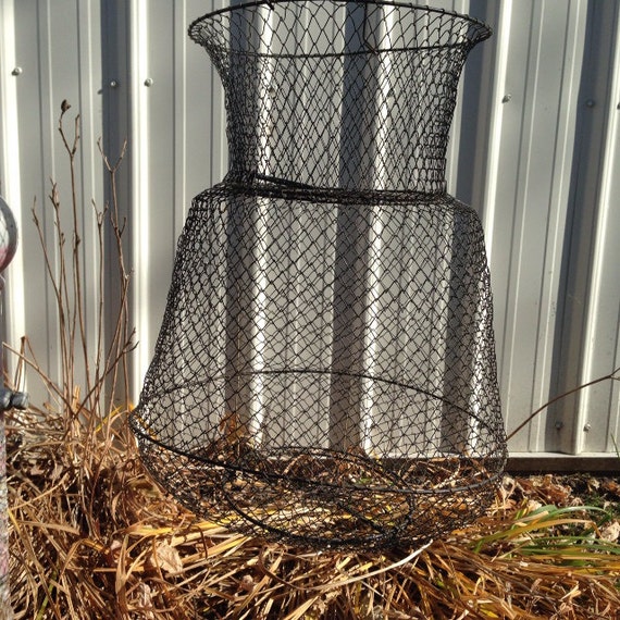 Vintage Fish Minnow Trap Net Wire Basket by Funfinds4u2 on Etsy