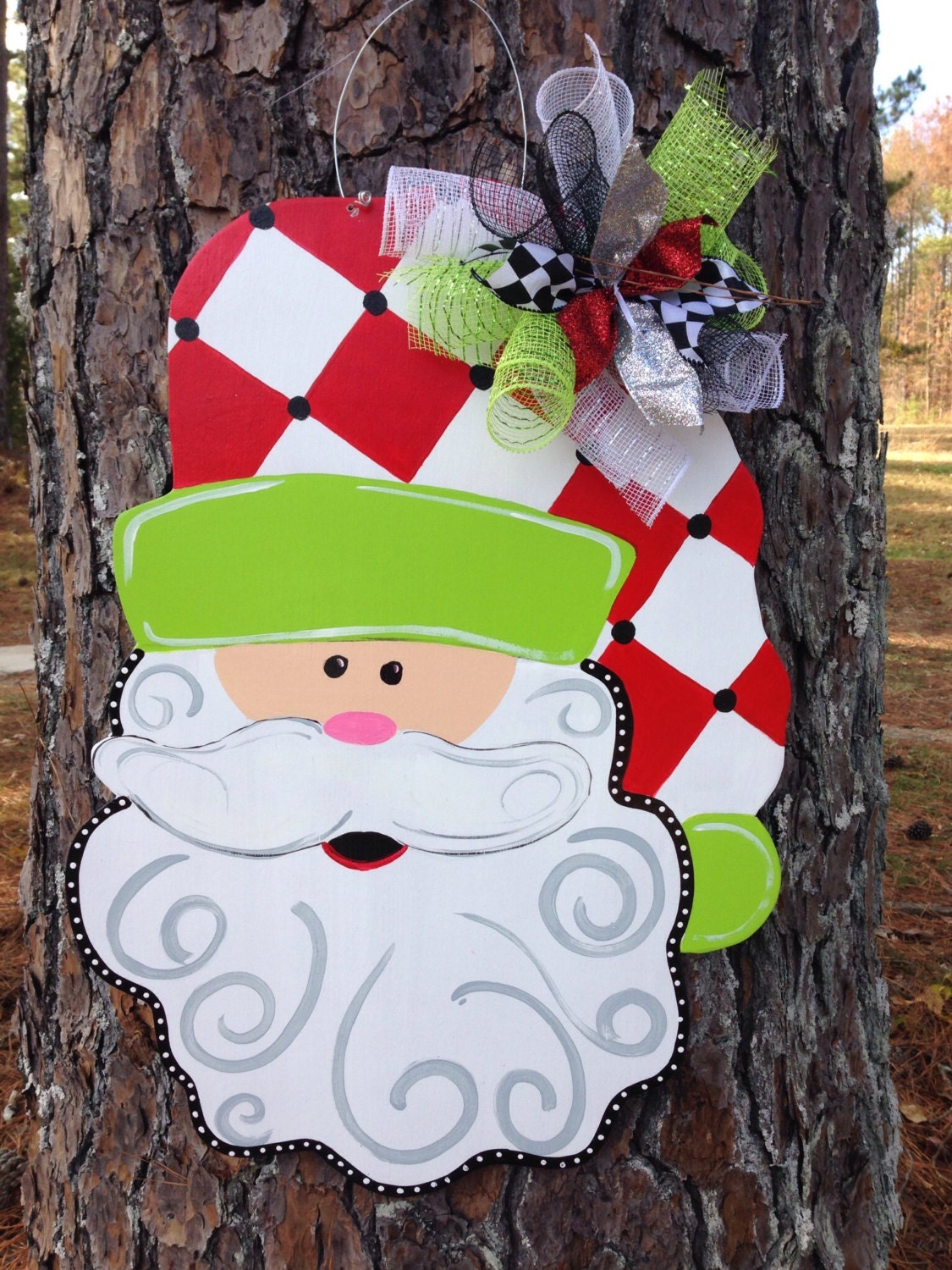 santa door hanger christmas door hanger by santa door hanger christmas door hanger by