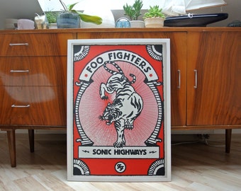 Foo Fighters | A2 screenprint | limited of 40
