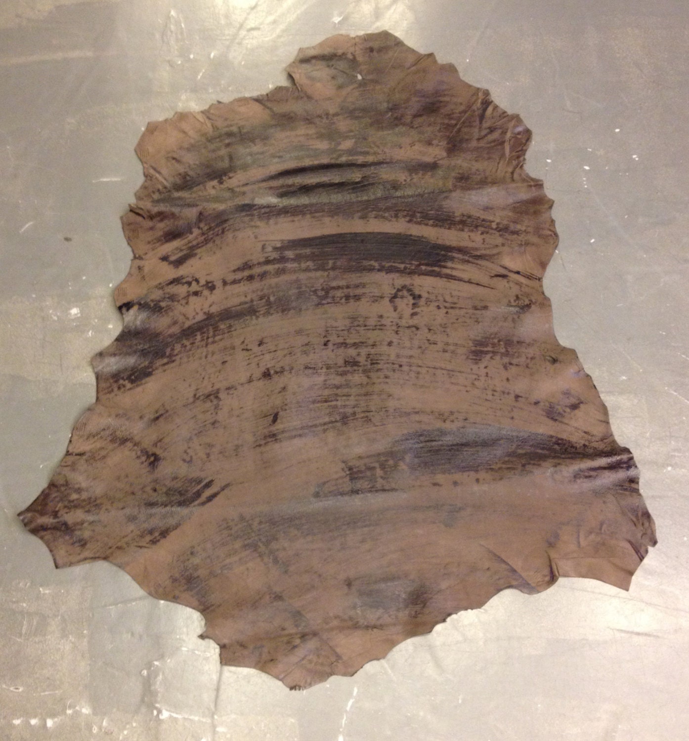 Brown worn finish full leather skins with by