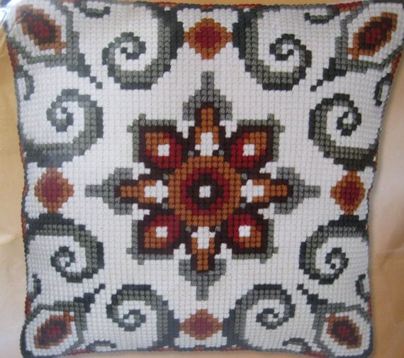 Needlepoint Pillow Kit Vervaco Kit Cross Stitch Kit Modern