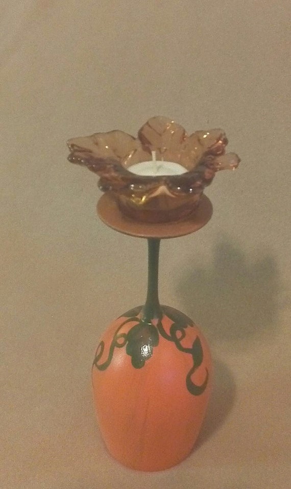 Fall Harvest Candle Holders by AllNATURALLYYOURS on Etsy