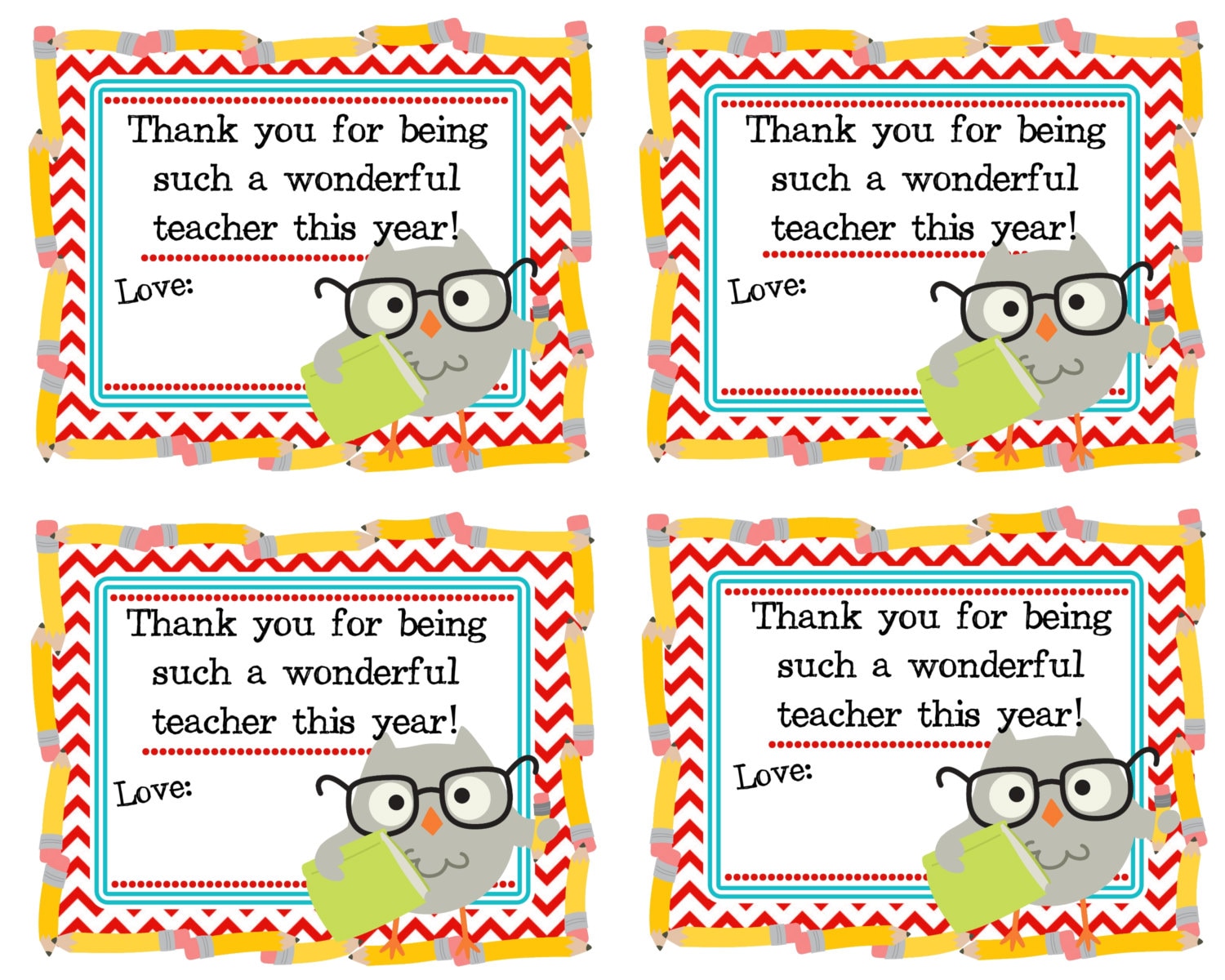 Teacher Appreciation Gift Tag Thank You For Being Such A