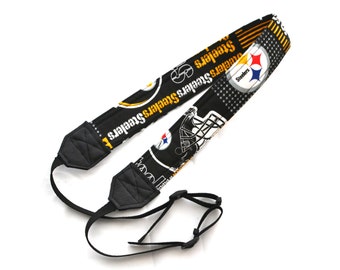 Pittsburgh Steelers dSLR Camera Strap! This is NOT a camera strap cover! Full Strap with Buckles! Standard Size!