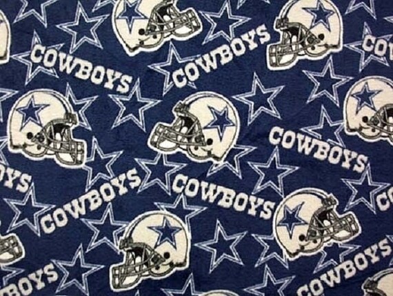 Dallas Cowboys Liscensed Fleece blanket with crochet border