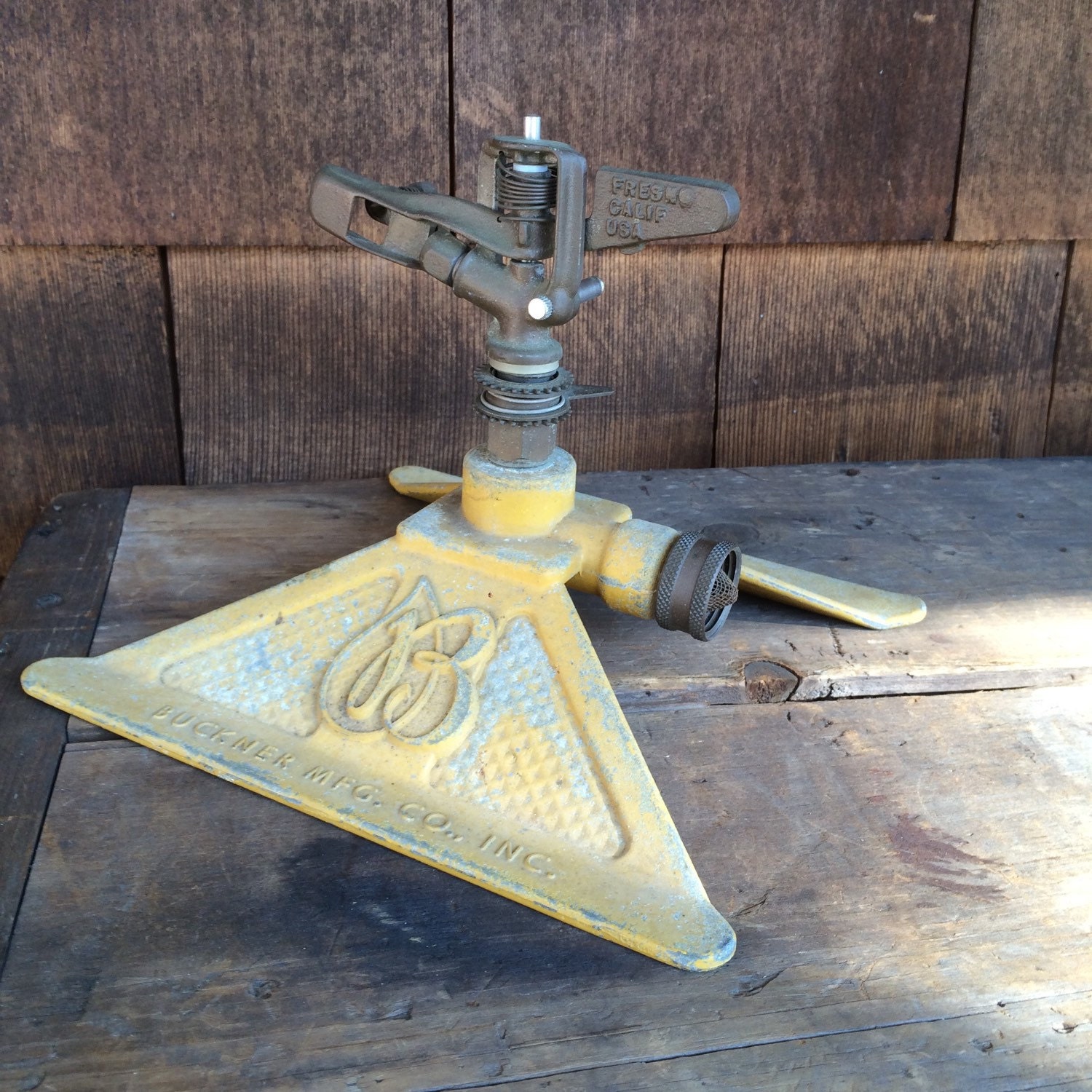 Vintage Buckner Mfg Co. sprinkler. FresnoCa. by