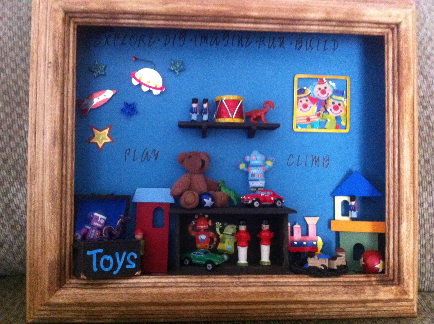 Little Boy's Play Room Shadow Box