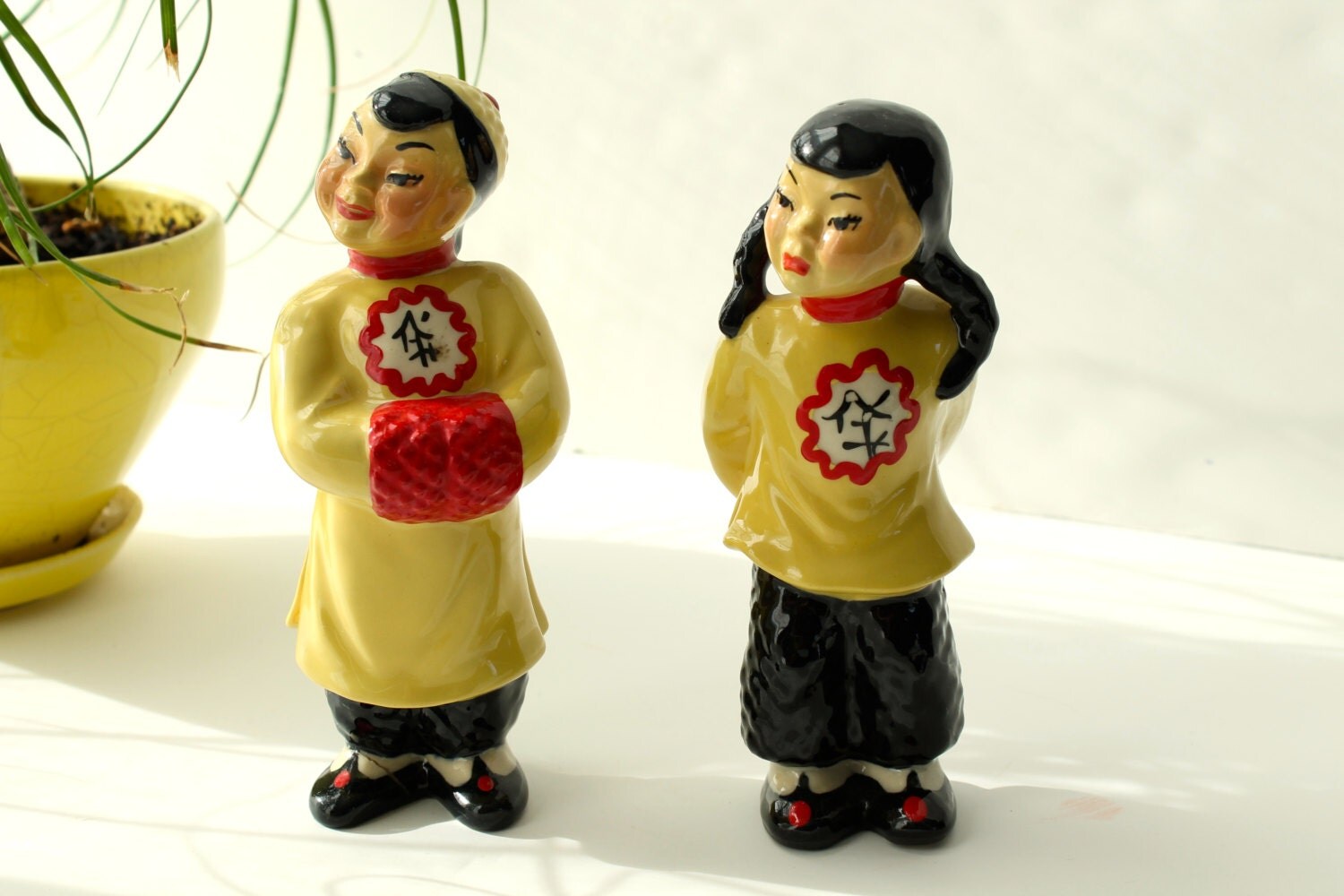 Ceramic Arts Studio Madison Wisconsin Pair of Oriental