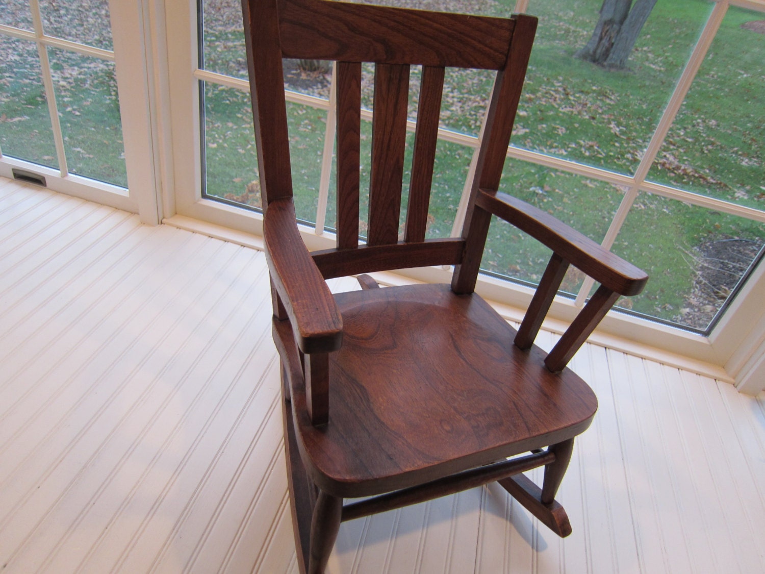 Haywood Wakefield Child’s Oak Rocking Chair 1919 Antique Haute Juice