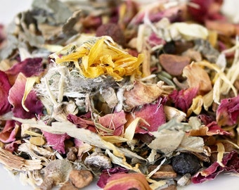 Heart Organic Loose Leaf Tea ~ Herbal Tea ~ Flower Tea ~ Rose Tea ~ Organic Tea ~ Health and Wellness